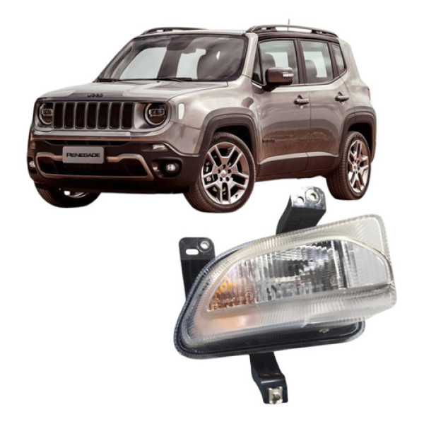 Farol Milha Direito Jeep Renegade 2015  40910719 Cinza