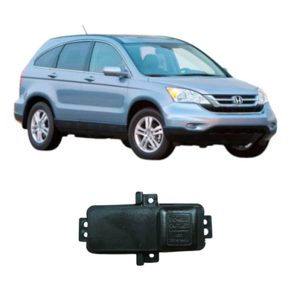 Tomada 12v Interna Do Console Central Honda Cr-v 2010 Preto