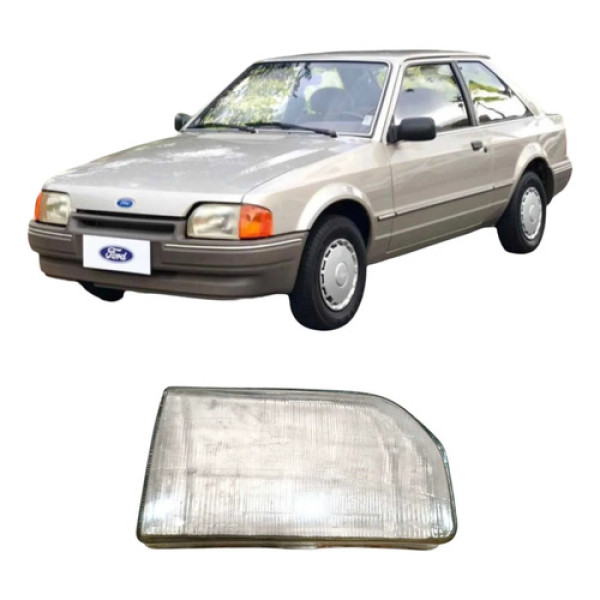 Lente Farol Dianteiro Direito Ford Escort 1987 1.6 Original
