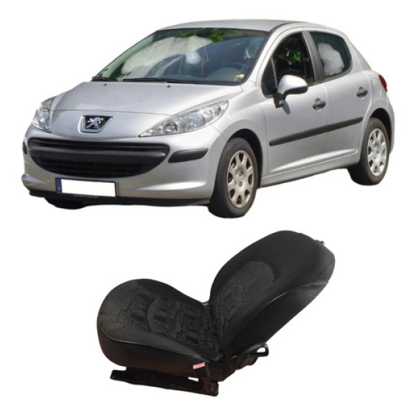 Banco Dianteiro Direita Peugeot 207 1.4 2009 Original  Preto