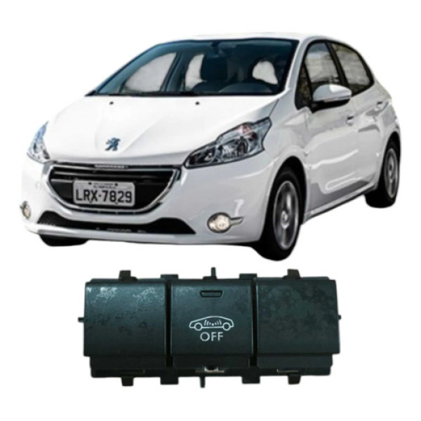 Botão Sensor Estacionamento Peugeot 208 2017 96750157zd Preto