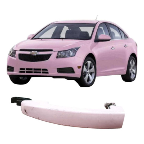 Maçaneta Traseira Esquerda Chevrolet Cruze 2013 1.8 Original Rosa Traseira