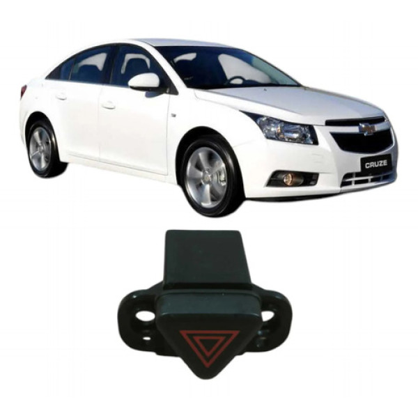 Botao Comando Alerta Chevrolet Cruze Sedan 2014 1.8 Original Preto