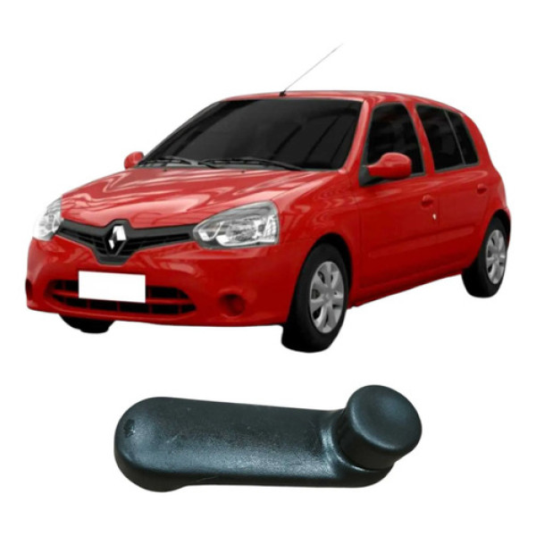 Manivela Vidro Traseiro Renault Clio 2010 1.0 7700811387 Preto