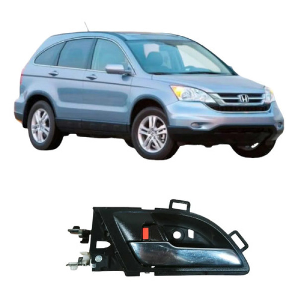 Maçaneta Traseira Esquerda Honda Cr-v 2011 2.0 Original Preto Traseira