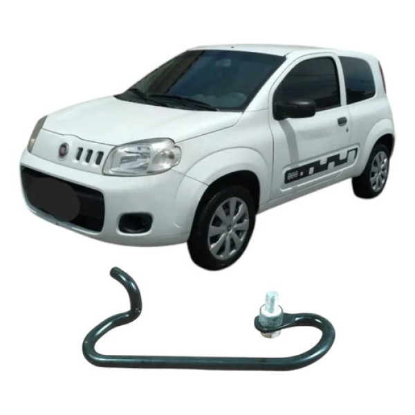 Suporte Inferior Cinto Fiat Uno Vivace 2014 Original Preto