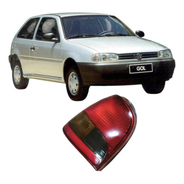 Lanterna Traseira Esquerda Volkswagen Gol 1996 1.0 Original Esquerdo/motorista Vermelho