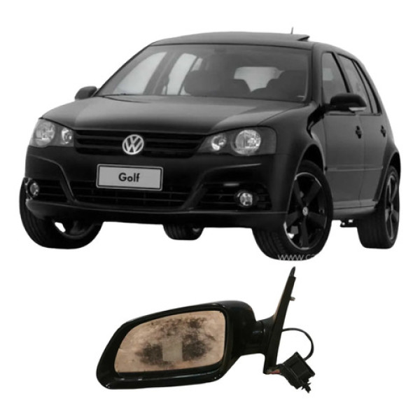 Retrovisor Eletrico Esquerdo Volkswagen Golf 2012 1je857501
