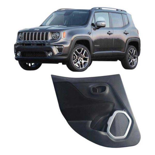 Forro Porta Traseira Esquerd Jeep Renegade 2016 2017 Br3038m Cinza