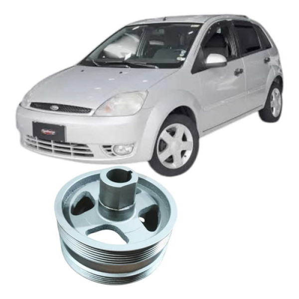Polia Virabrequim Motor Ford Fiesta 2005 1.0 Original