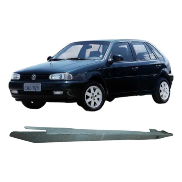 Acabamento Trilho Esquerdo Banco Direito Gol 1999 Zbc881087 Preto