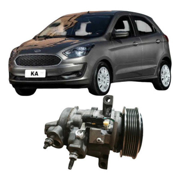 Compressor Ar Condicionado Ford Ka 2020 1.0 3c 19d629