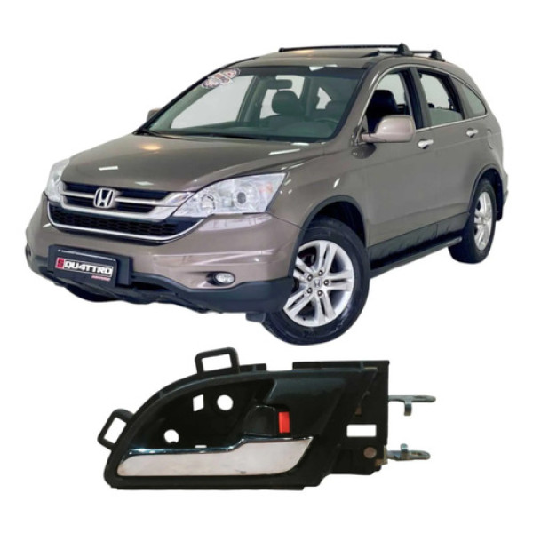 Maçaneta Traseira Direita Honda Cr-v 2010 2.0 Original Preto Traseira