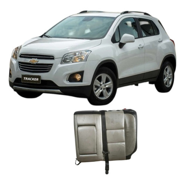 Banco Encosto Traseiro Esquerdo Gm Tracker 2015 1.8 Original Cinza