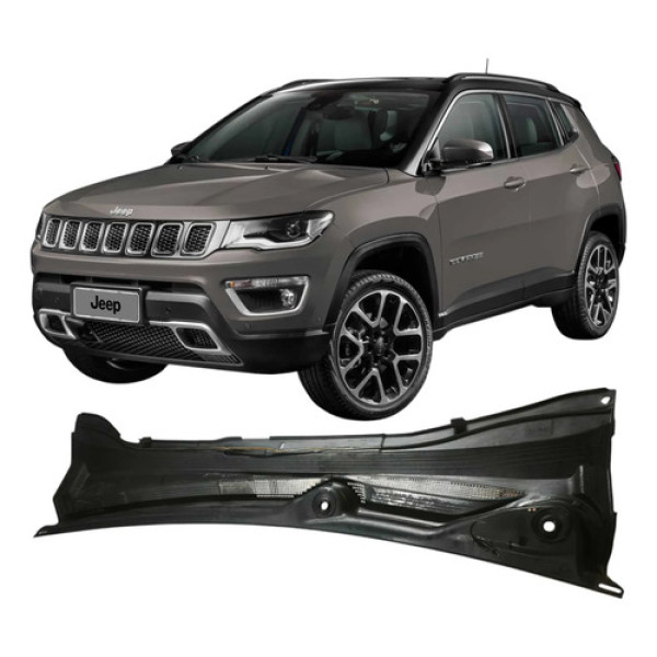 Grade Churrasqueira Jeep Compass 2020 2.0 609329040 Preto Fosco