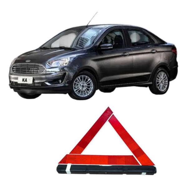 Triângulo De Segurança Para Ford Ka, Com Suporte