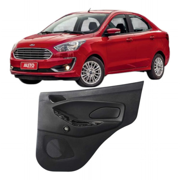 Forro Porta Traseira Esquerda Ford Ka 2018-2021 E3b5a27406 Preto