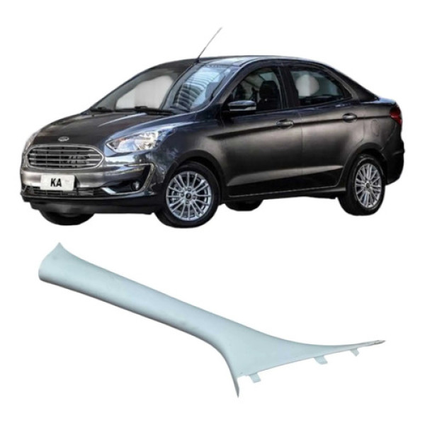 Moldura Para-brisa Esquerda Ford Ka 2019 E3b5a03199a Preto