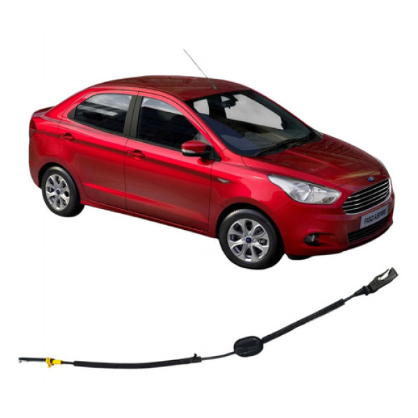 Cabo Fechadura Traseira Esquerda Ford Ka 1.0 3c 2018-2021 Branco