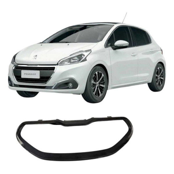 Moldura Painel Instrumentos Peugeot 208 2017 Original Preto