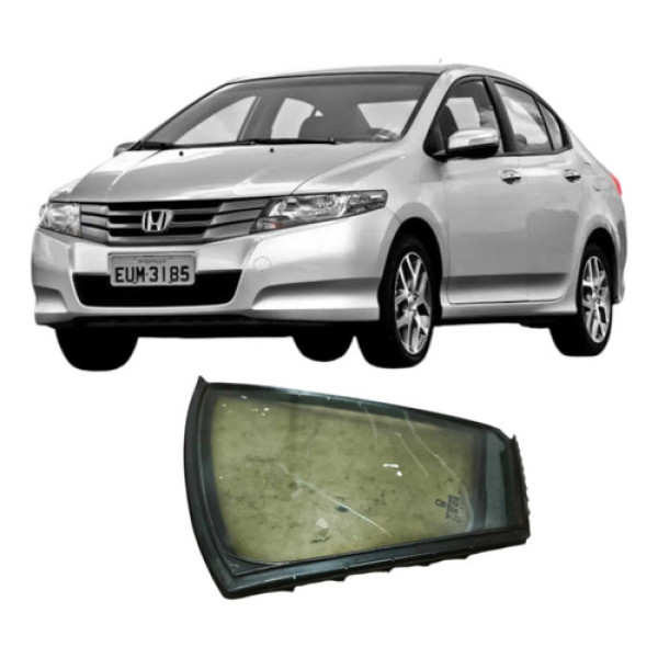 Vidro Fixo Traseiro Esquerdo Honda City 2011 1.5 Original