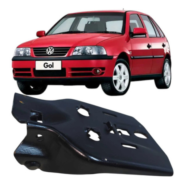 Suporte Cinto Traseiro Esquerdo Volkswagen Gol 2005 37385785 Prateado