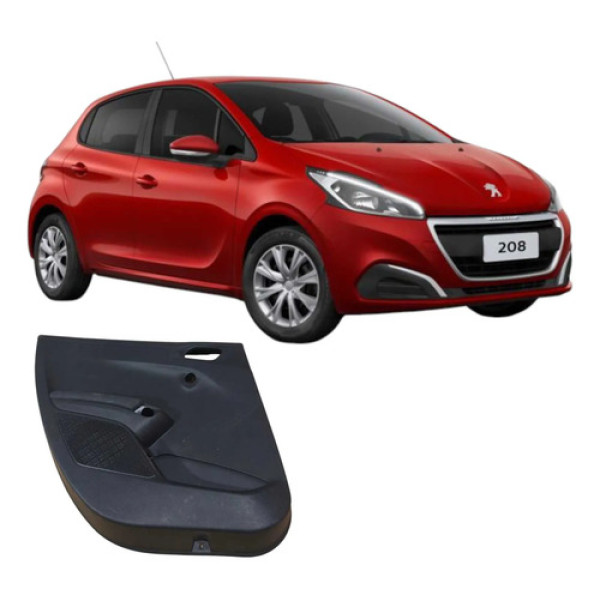 Forro Porta Traseira Esquerda 9801305177 Peugeot 208 2019 Preto