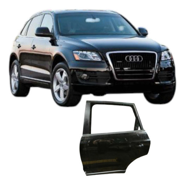 Porta Traseira Esquerda Audi Q5 2012 2.0 Aut Original Traseira Esquerdo Preto
