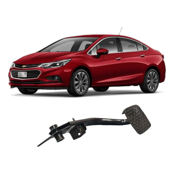 Pedal Freio Com Borracha  Gm Cruze 1.4 Turbo 2018-2021 Preto