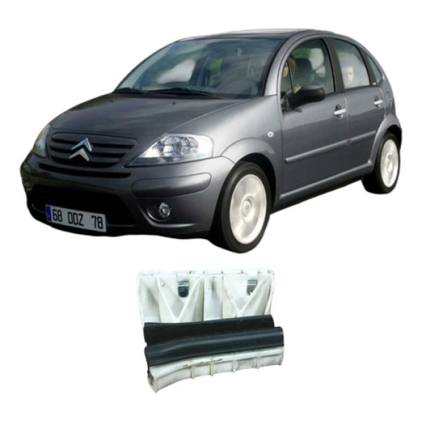 Guia Vidro Traseiro Direito Citroen C3 2006 573420841098 Branco