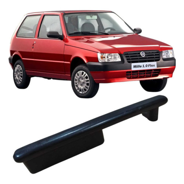 Puxador Porta Dianteiro Direito Fiat Uno Mille 2006 Branco Dianteira