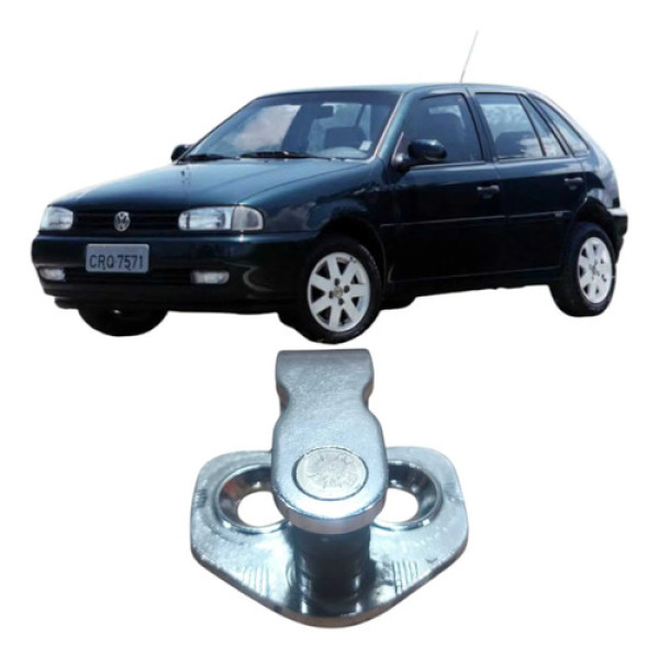 Batente Trava Porta Fechadura Volkswagen Gol 1999 373837035 Prata