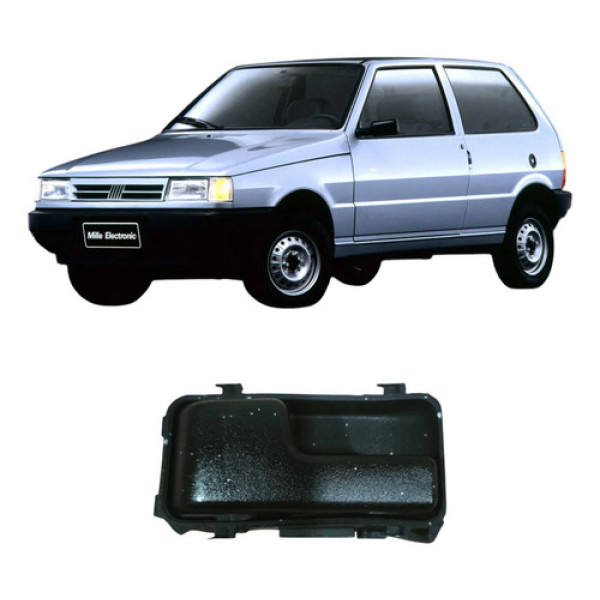 Maçaneta Interna Esquerda Fiat Uno 1995 Original  Preto Dianteira