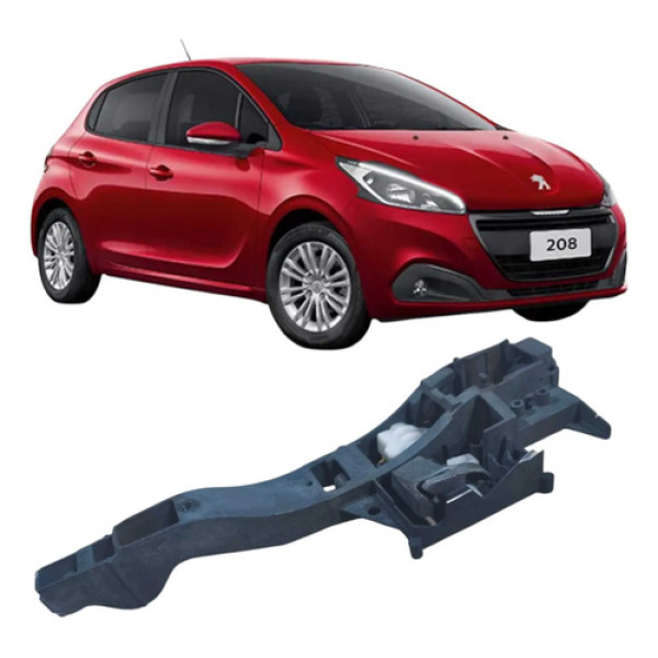 Suporte Maçaneta Externa Dianteiro Direito Peugeot 208 2019 Preto Dianteira