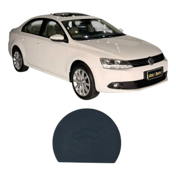 Moldura Maçaneta Porta Mala Volkswagen Jetta 2013 Original Prata