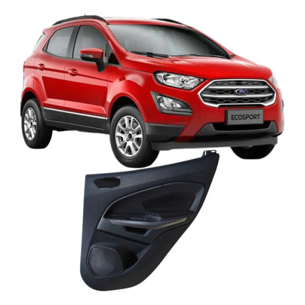 Forro Porta Traseira Direita Ford Ecosport 2019 Cn15a27406 Preto