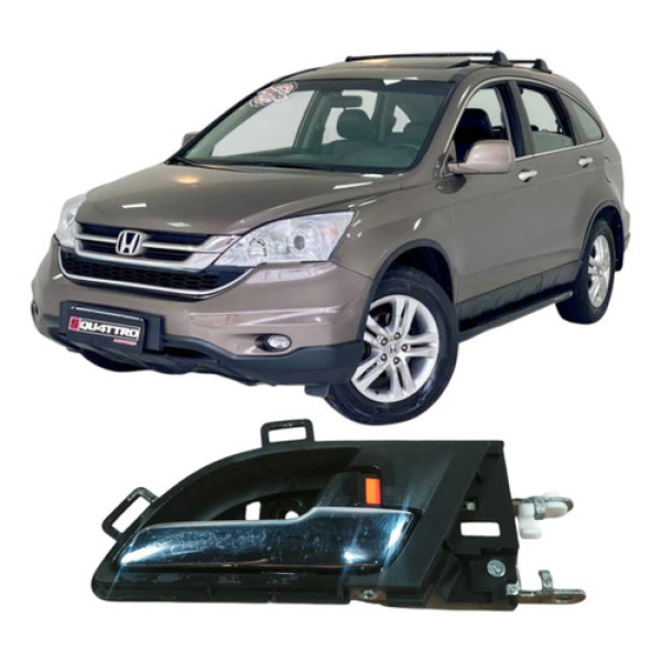 Maçaneta Dianteira Direita Honda Cr-v 2010 2.0 Original Preto Dianteira