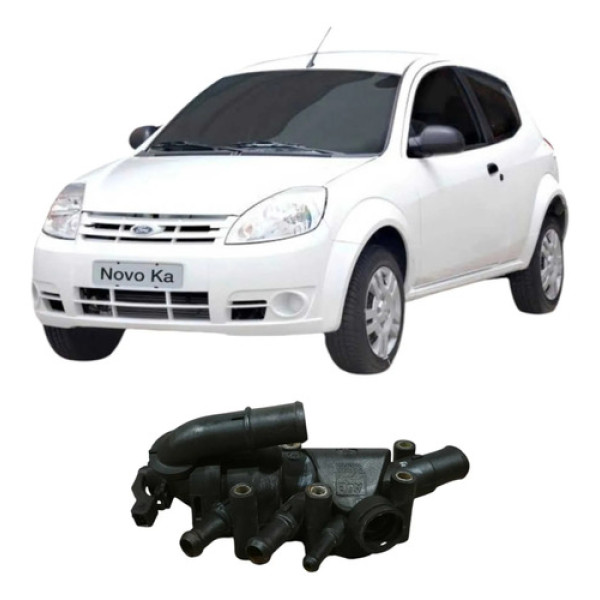 Carcaça Válvula Termostática Ford Ka 2009 Original 087155