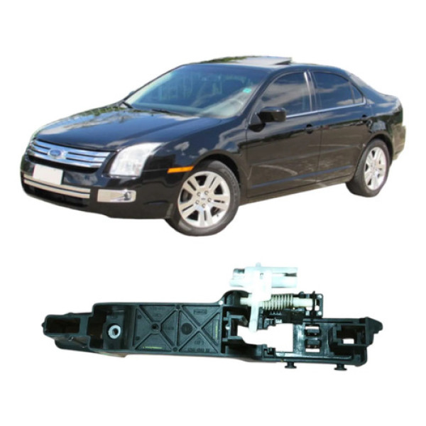 Suporte Maçaneta Dianteira Direita Fusion 2006 4p 2.3 Preto
