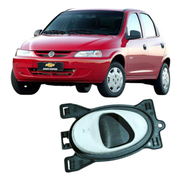 Maçaneta Traseira Direita Gm Celta 2004 Original 93312860 Branco Traseira