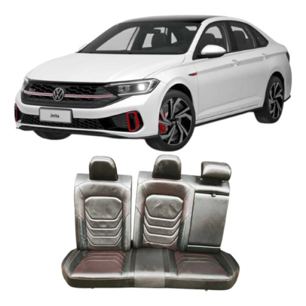 Jogo Bancos Traseiro Vw Jetta Gli 2023 2.0 Original Preto