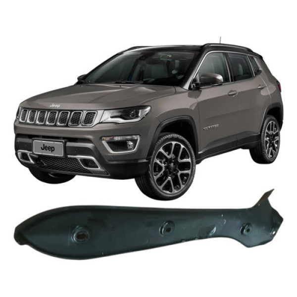 Acabamento Esquerdo Tampa Traseira Jeep Compass 2020 Preto