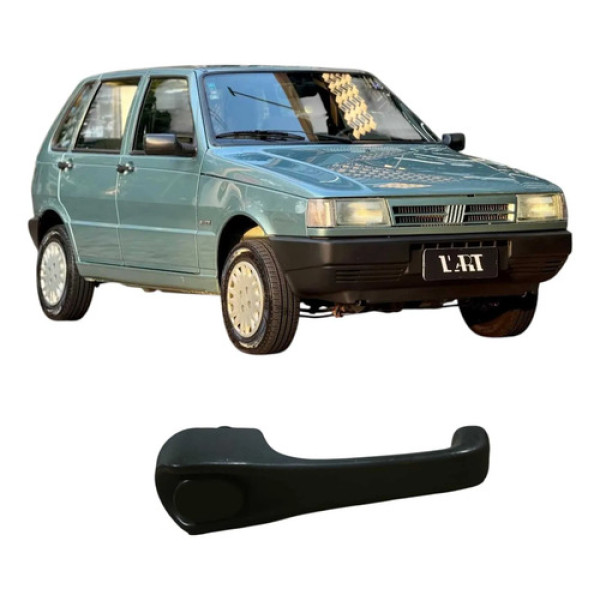 Maçaneta Dianteira Direita Fiat Uno 1996 1.0 Original Preto Dianteira