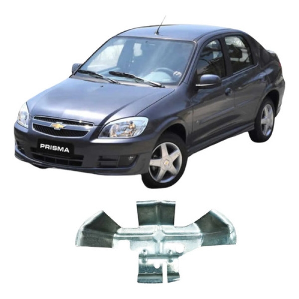 Suporte Maçaneta Tras Esq Chevrolet Prisma 2012 93363844 Ori Prateado Traseira