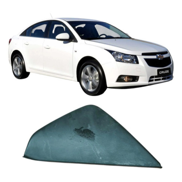 Acabamento Esquerdo Painel Chevrolet Cruze 2013 94565880 Preto Listras