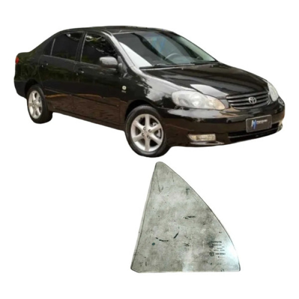 Vidro Vigia Traseiro Esquerdo Corolla 2004 1.8 Original