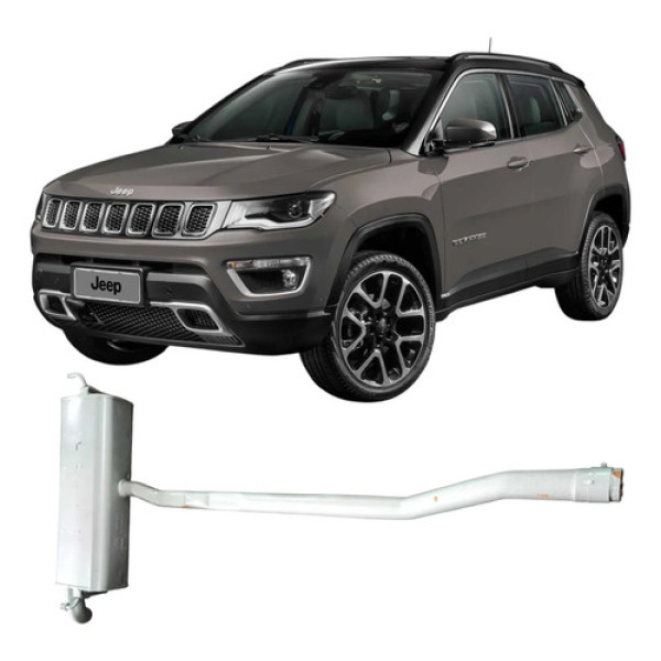 Escapamento Silencioso Compass 2020 2.0 Aut Flex Original