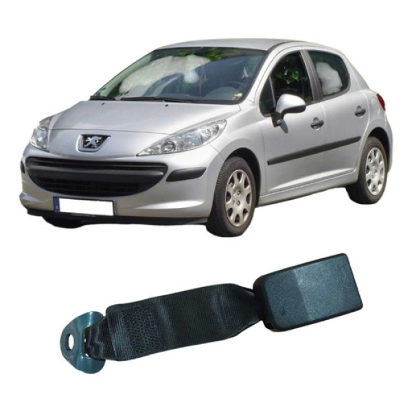 Femea Cinto Traseiro Esquerdo Peugeot 207 2009 1.4 Original Preto