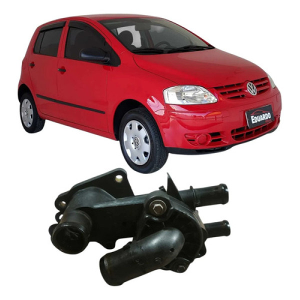 Carcaça Valvula Termostatica Vw Fox 2006 1.0 Original