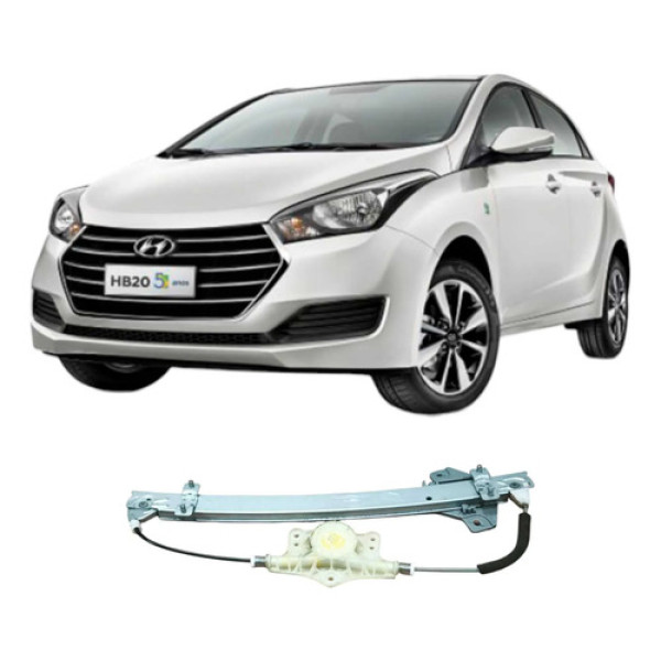 Maquina Vidro Dianteira Esquerda Hyundai Hb20 2018 Original